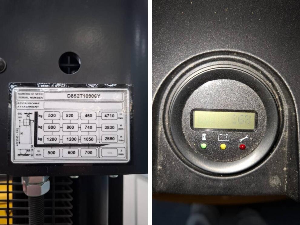 Compteur horaire du gerbeur Yale