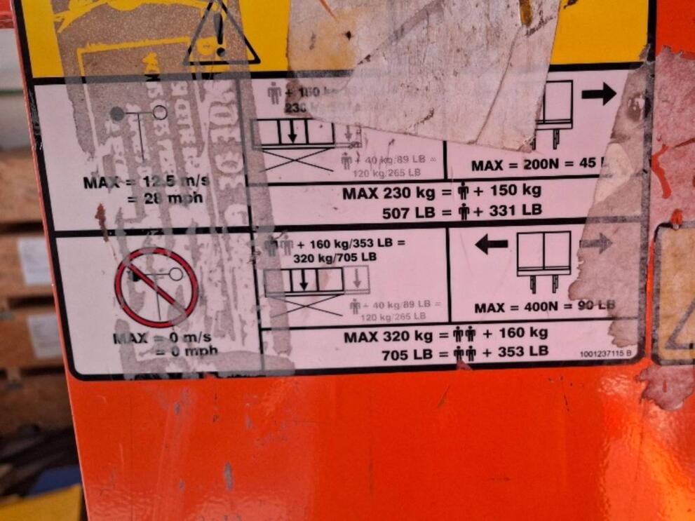 Informations techniques JLG