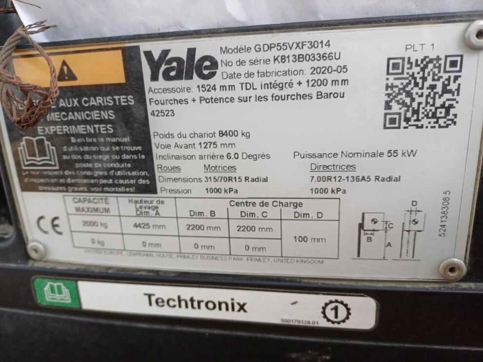 Yale – Chariot élévateur diesel 5,5 T