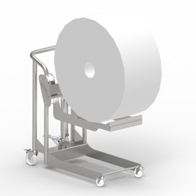 Porte-bobine Inox / 400 kg